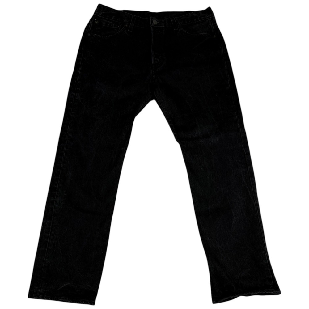 Levi's 501 Original Jeans Mens 33x30 (33x28.5) Black Denim Dark Wash Straight